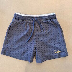 Cadets Check-Out Athletic Mesh Shorts Navy Blue Size 8/10 Lined Waistband